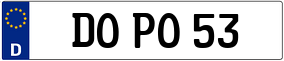 Trailer License Plate